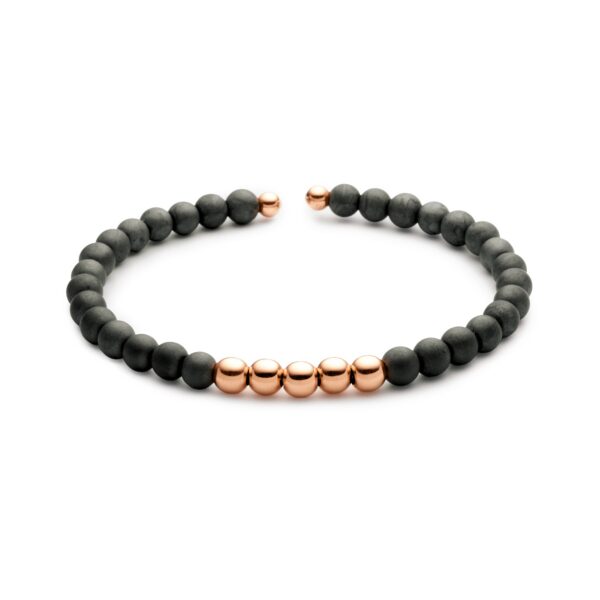 Jaibor Bracelet Rose Gold & Hematite