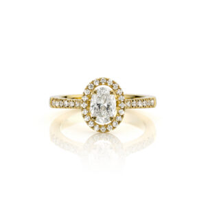 Love ring oval halo